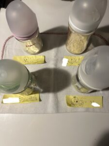 夜中のミルク準備