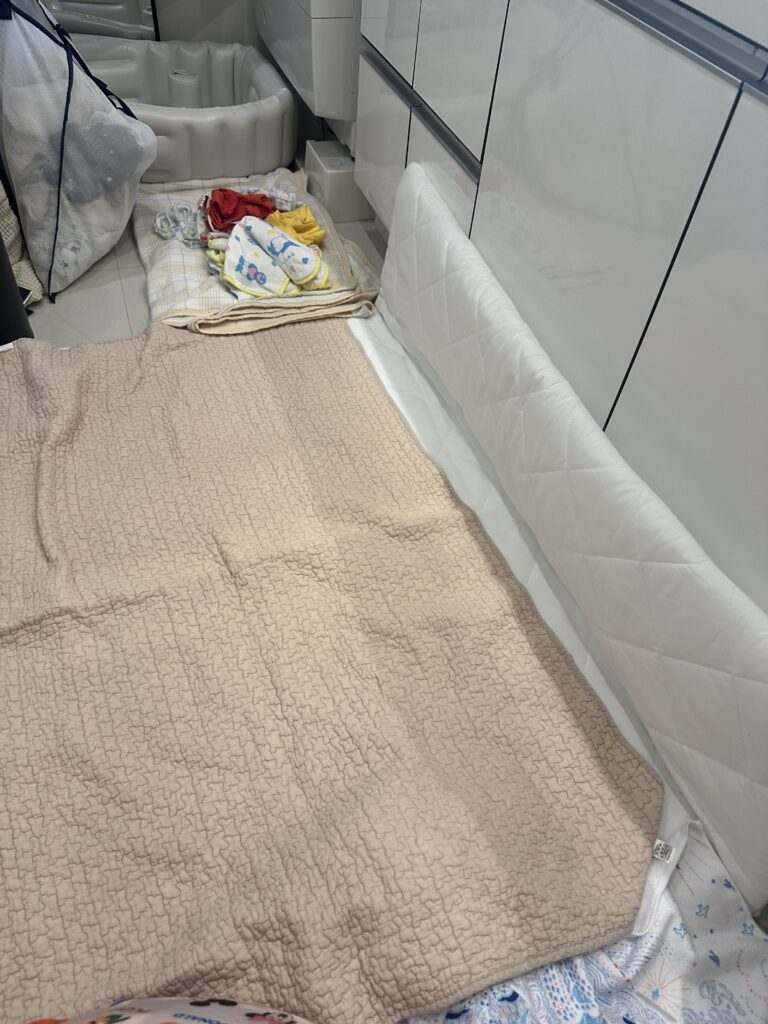 脱衣所準備